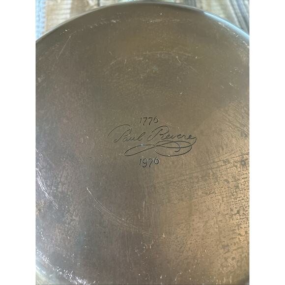 Vintage 1976 Paul Revere Limited Edition Copper Sauté Frying Pan 10.5" - Picture 4 of 7
